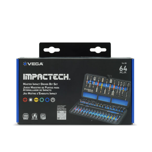64 PC IMPACTECH® Driver Bit Set - Vega Tools
