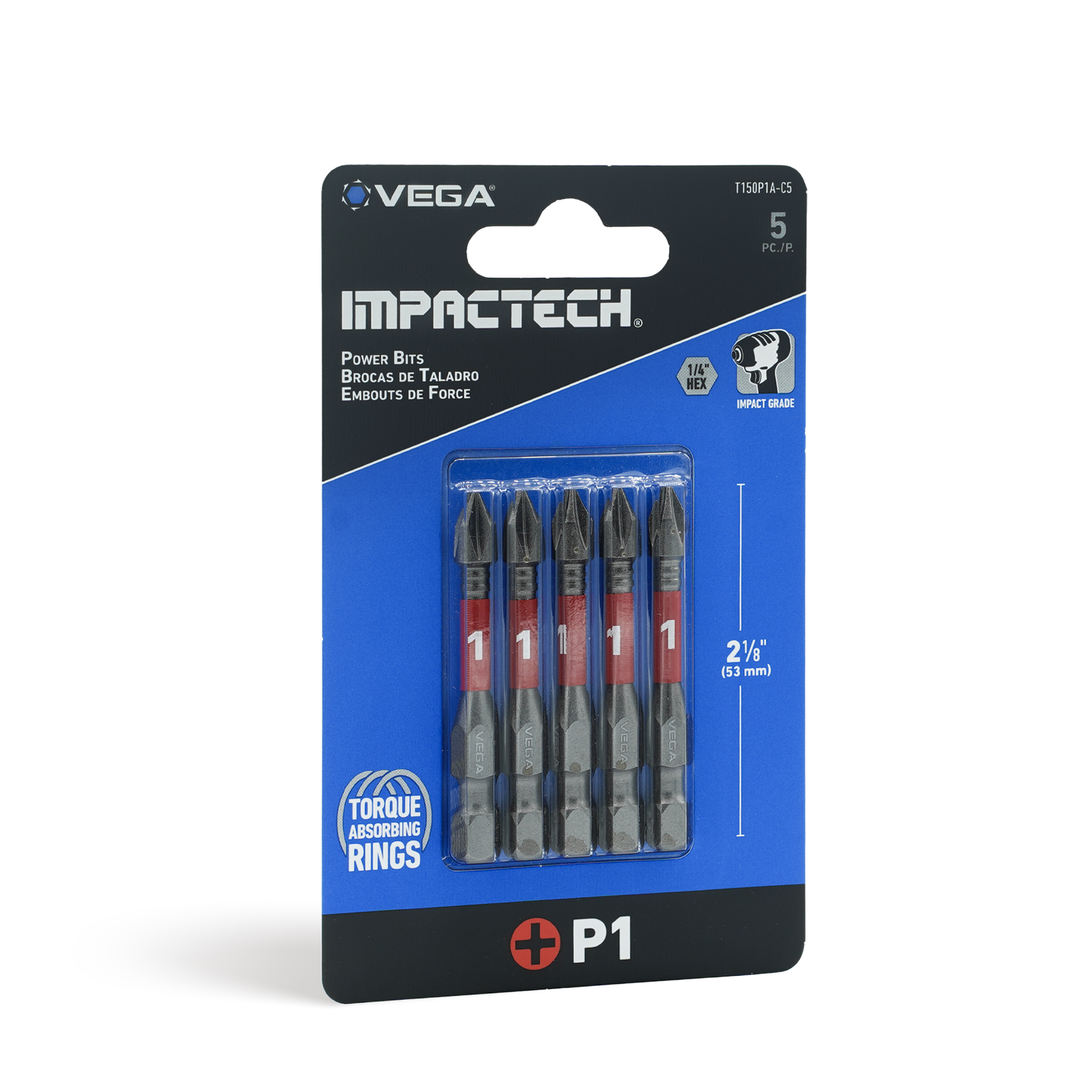 Impactech Phillips #1 Power Bit x 2